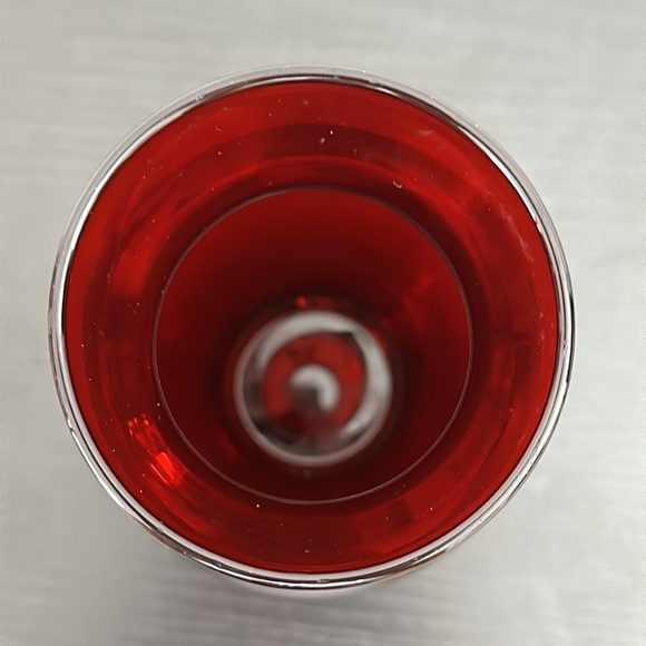 Anchor Hocking Vintage Ruby Red Depression Glass Vase - Picture 7 of 13